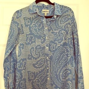 Jcrew patterned women’s button down sz 4